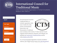Tablet Screenshot of ictmusic.org